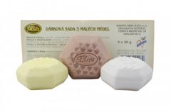 Dárková sada 3 malých mýdel, 3 x 20 g